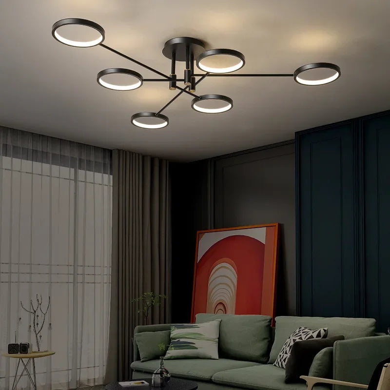 LumenVibe LED-Kronleuchter - Modernes Design mit verstellbarer Aufhängung