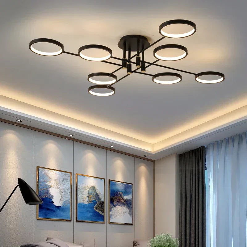 LumenVibe LED-Kronleuchter - Modernes Design mit verstellbarer Aufhängung