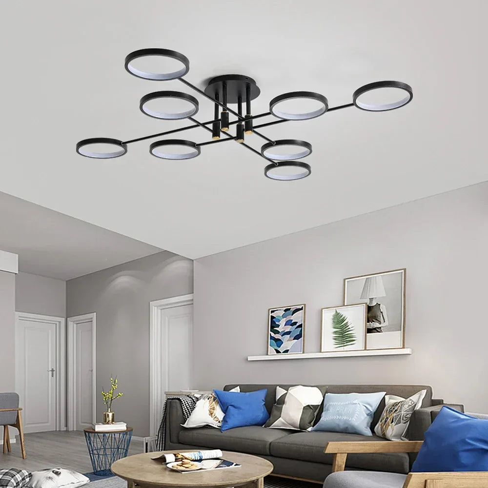 LumenVibe LED-Kronleuchter - Modernes Design mit verstellbarer Aufhängung