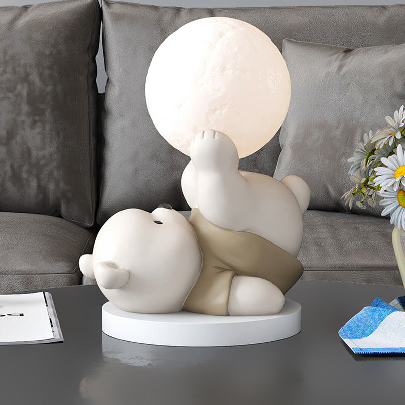 LumiBear Touch Tischlampe – Niedlicher Teddybär LED Nachtlicht Kinderzimmer