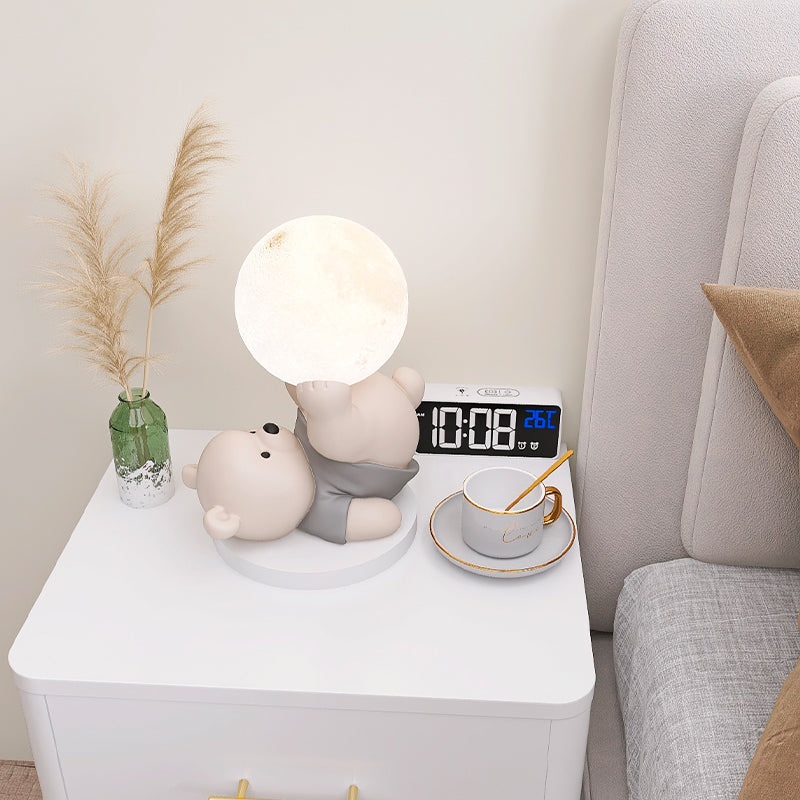 LumiBear Touch Tischlampe – Niedlicher Teddybär LED Nachtlicht Kinderzimmer