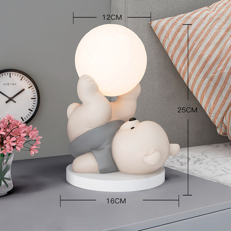 LumiBear Touch Tischlampe – Niedlicher Teddybär LED Nachtlicht Kinderzimmer