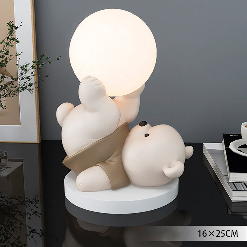 LumiBear Touch Tischlampe – Niedlicher Teddybär LED Nachtlicht Kinderzimmer