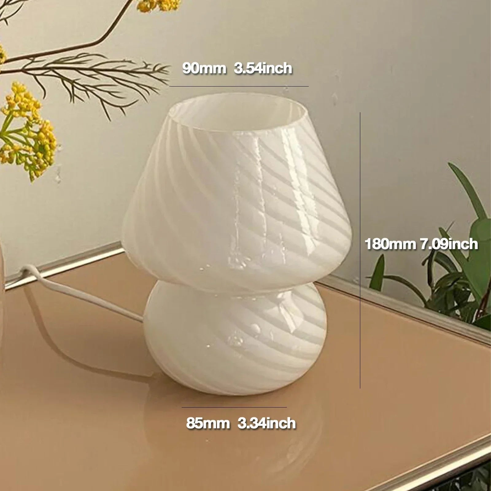 LumoVetro – Vintage Tischlampe aus Muranoglas Warmlicht Wohnzimmer