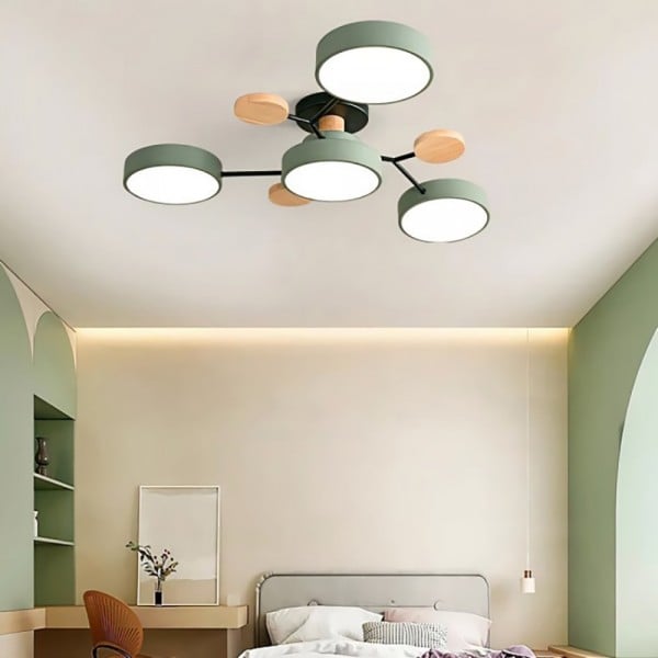 Moderne runde LED Deckenleuchte Acryl Warmlicht Wohnzimmer