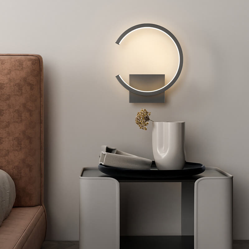 LumaRond – Runde LED-Wandleuchte mit Verstellbarem Arm