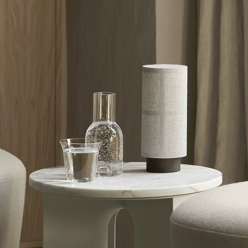 ZenLumi Tischlampe im Japan-Stil – Seidenoptik, Beige, für Wohnzimmer