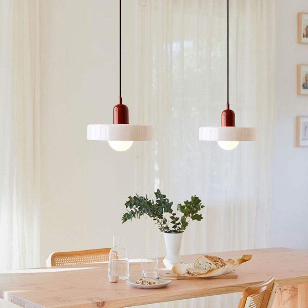 Verstellbare Bauhaus Pendelleuchte aus Glas – Esszimmer & Wohnzimmer Beleuchtung