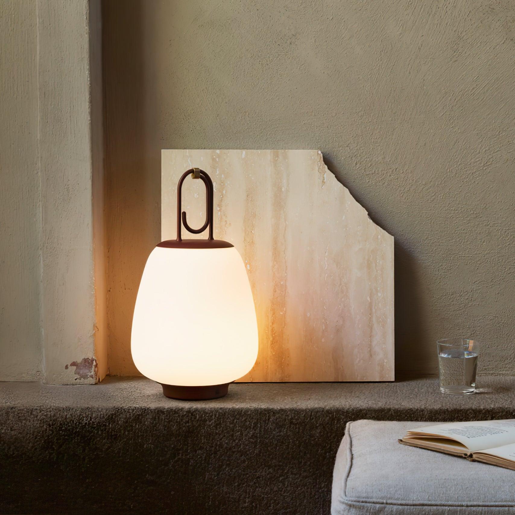LuminaGo Tragbare Laternen-Tischlampe – Akku Warmweiß Garten & Terrasse