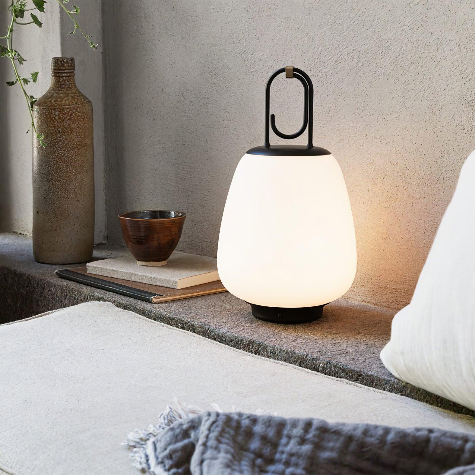 LuminaGo Tragbare Laternen-Tischlampe – Akku Warmweiß Garten & Terrasse
