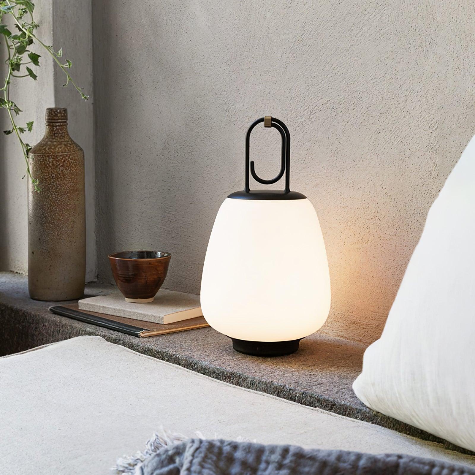 LuminaGo Tragbare Laternen-Tischlampe – Akku Warmweiß Garten & Terrasse