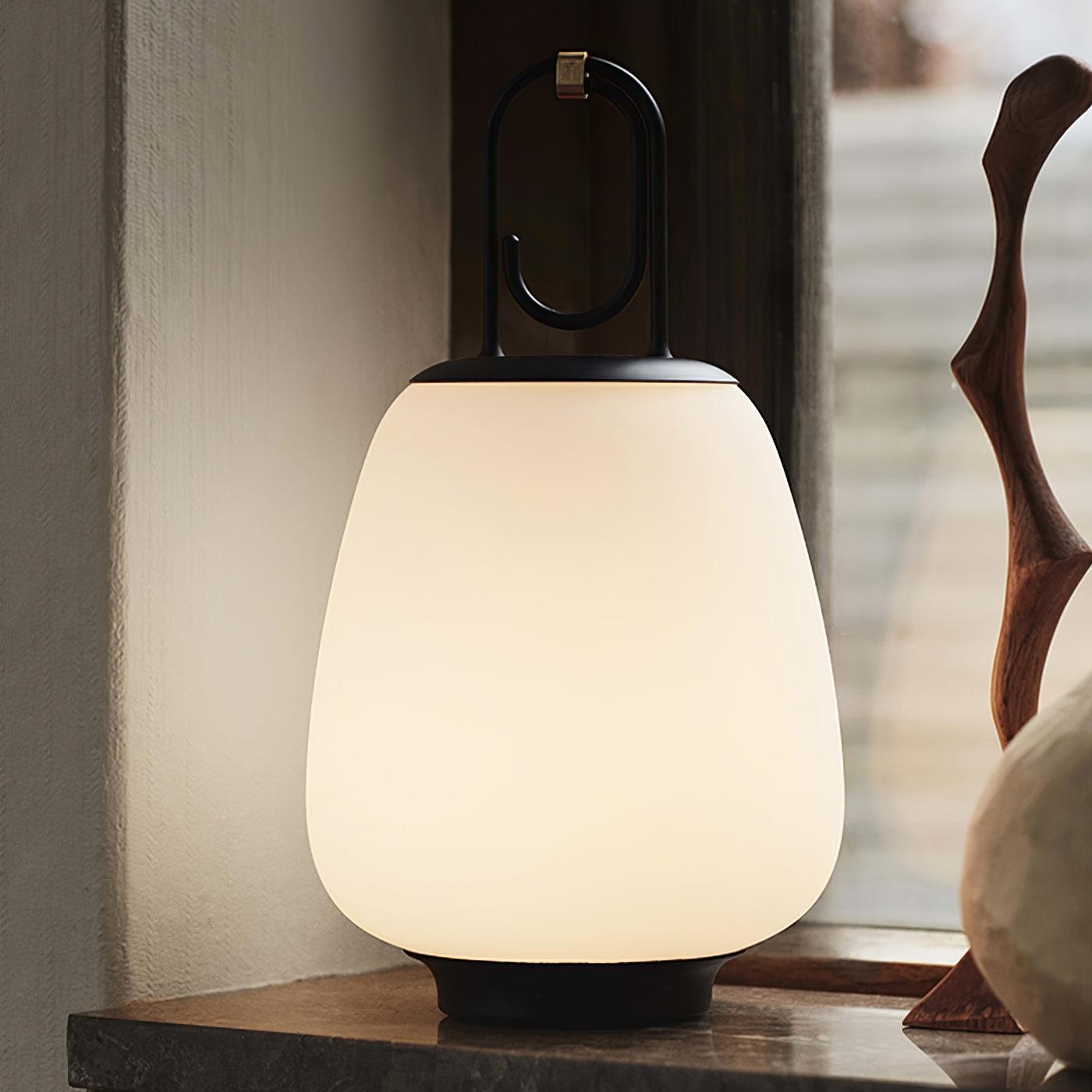 LuminaGo Tragbare Laternen-Tischlampe – Akku Warmweiß Garten & Terrasse