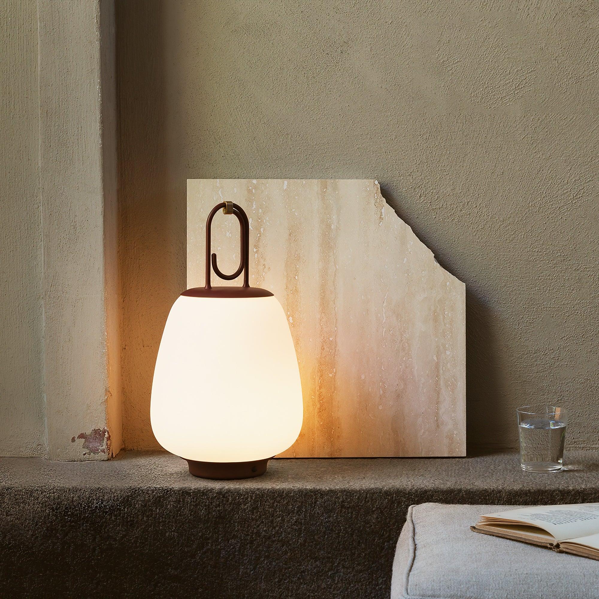 LuminaGo Tragbare Laternen-Tischlampe – Akku Warmweiß Garten & Terrasse