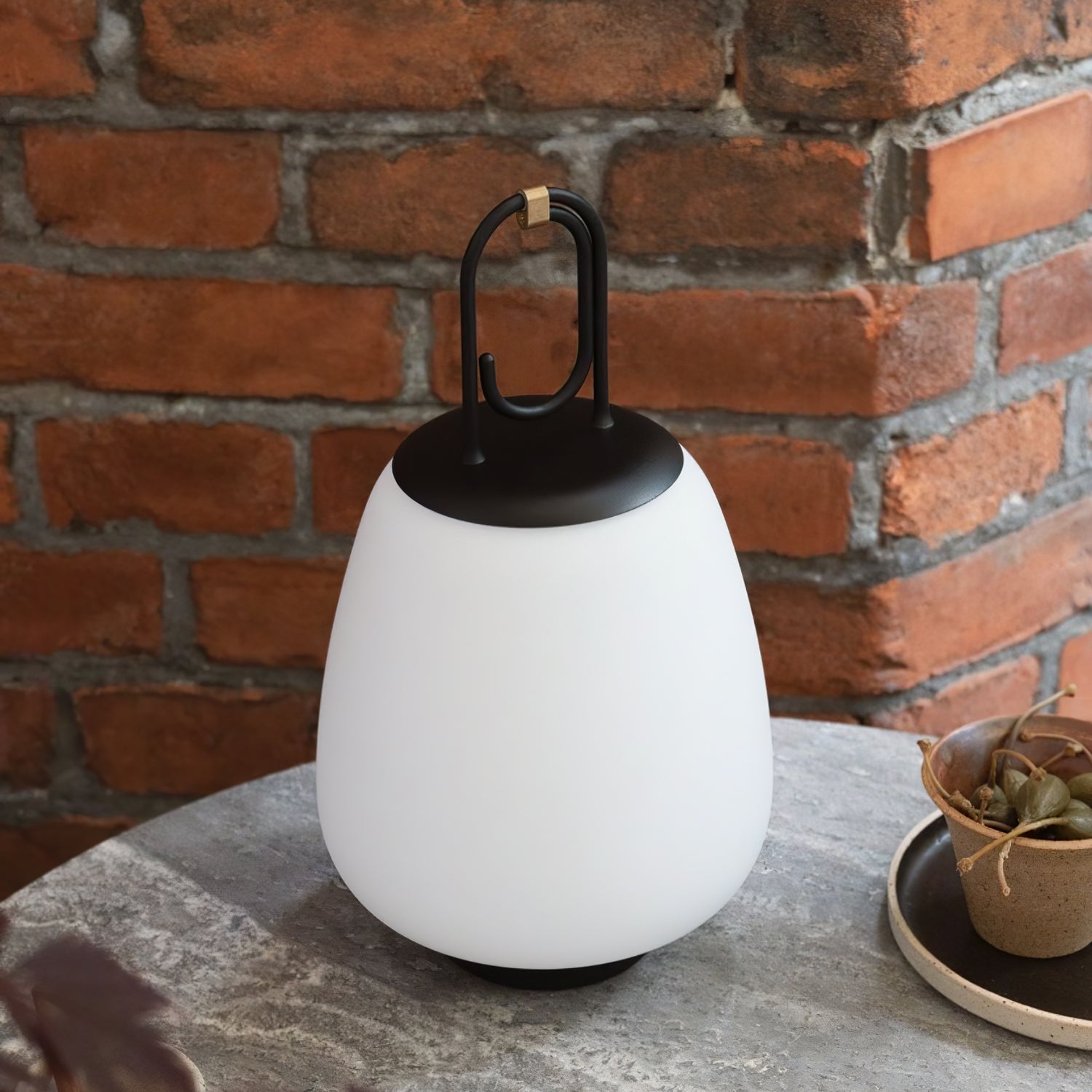 LuminaGo Tragbare Laternen-Tischlampe – Akku Warmweiß Garten & Terrasse