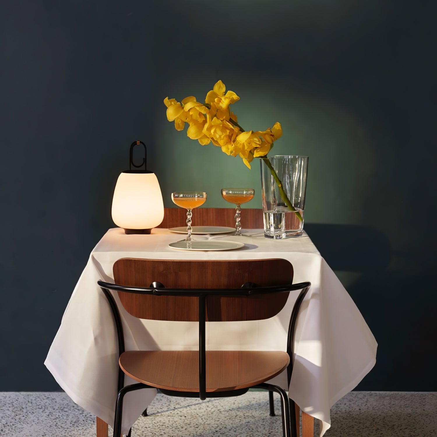 LuminaGo Tragbare Laternen-Tischlampe – Akku Warmweiß Garten & Terrasse