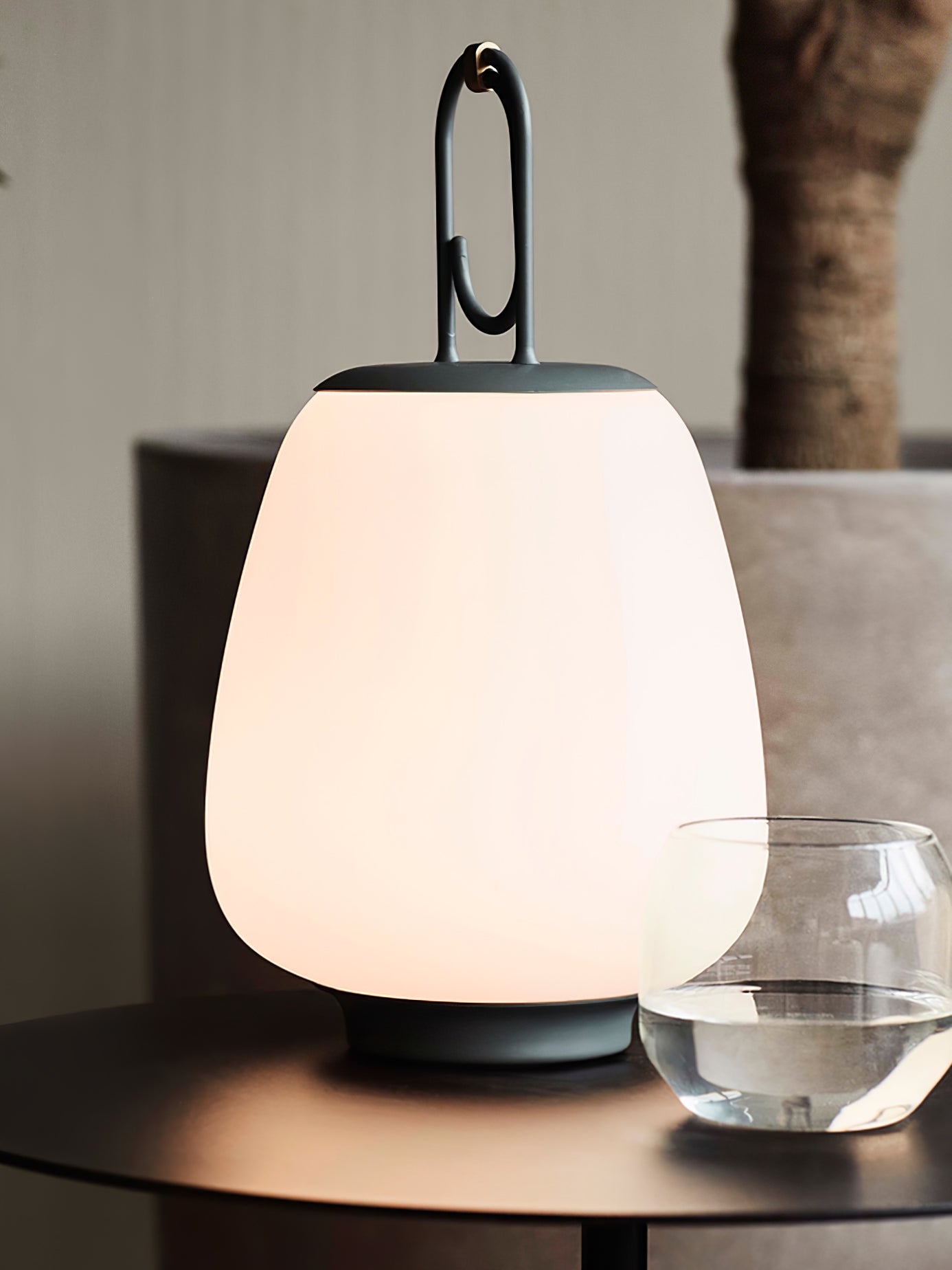 LuminaGo Tragbare Laternen-Tischlampe – Akku Warmweiß Garten & Terrasse