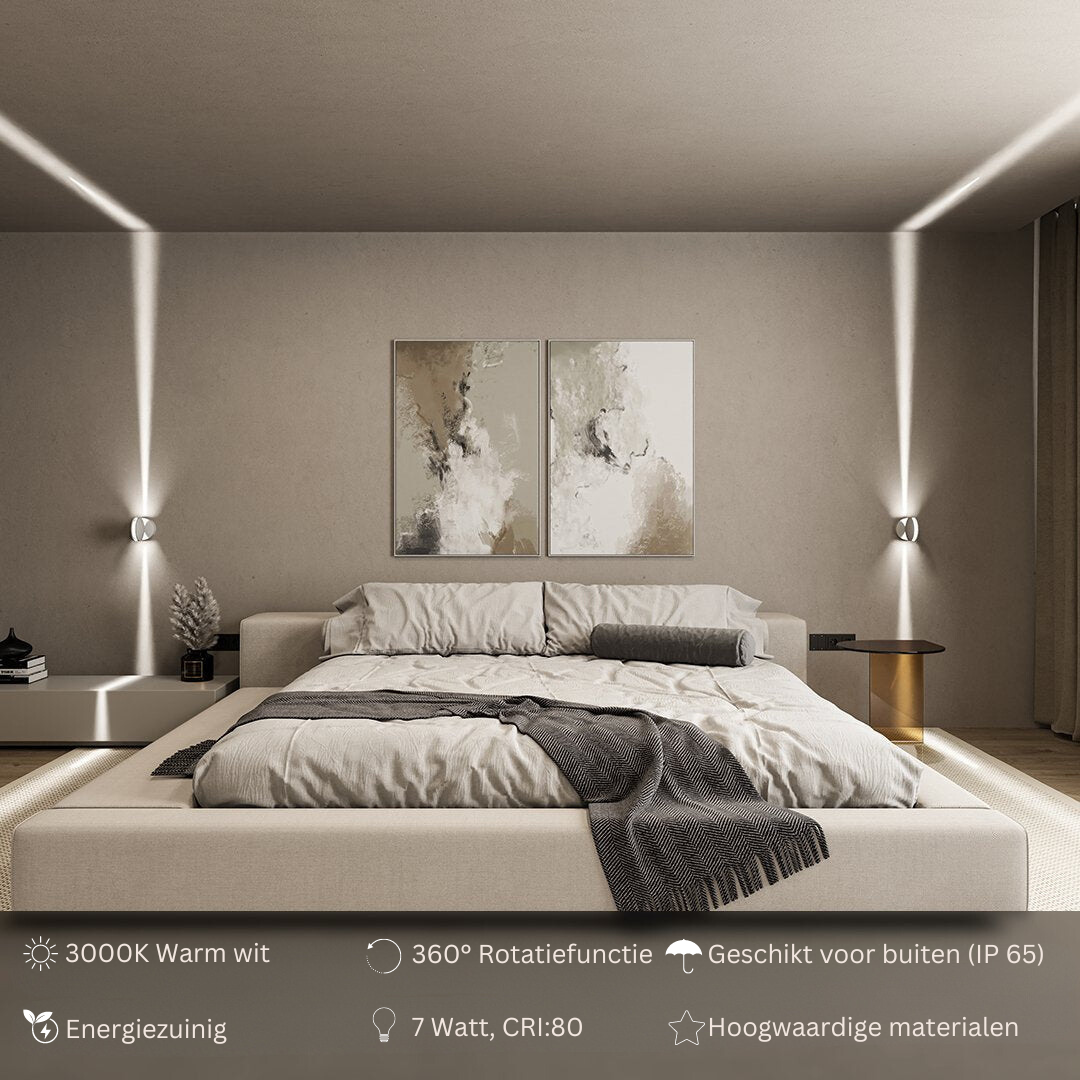 Skyglow I Flexible LED-Lampe mit 360° Rotation - Modernes Design für Innen und Außen