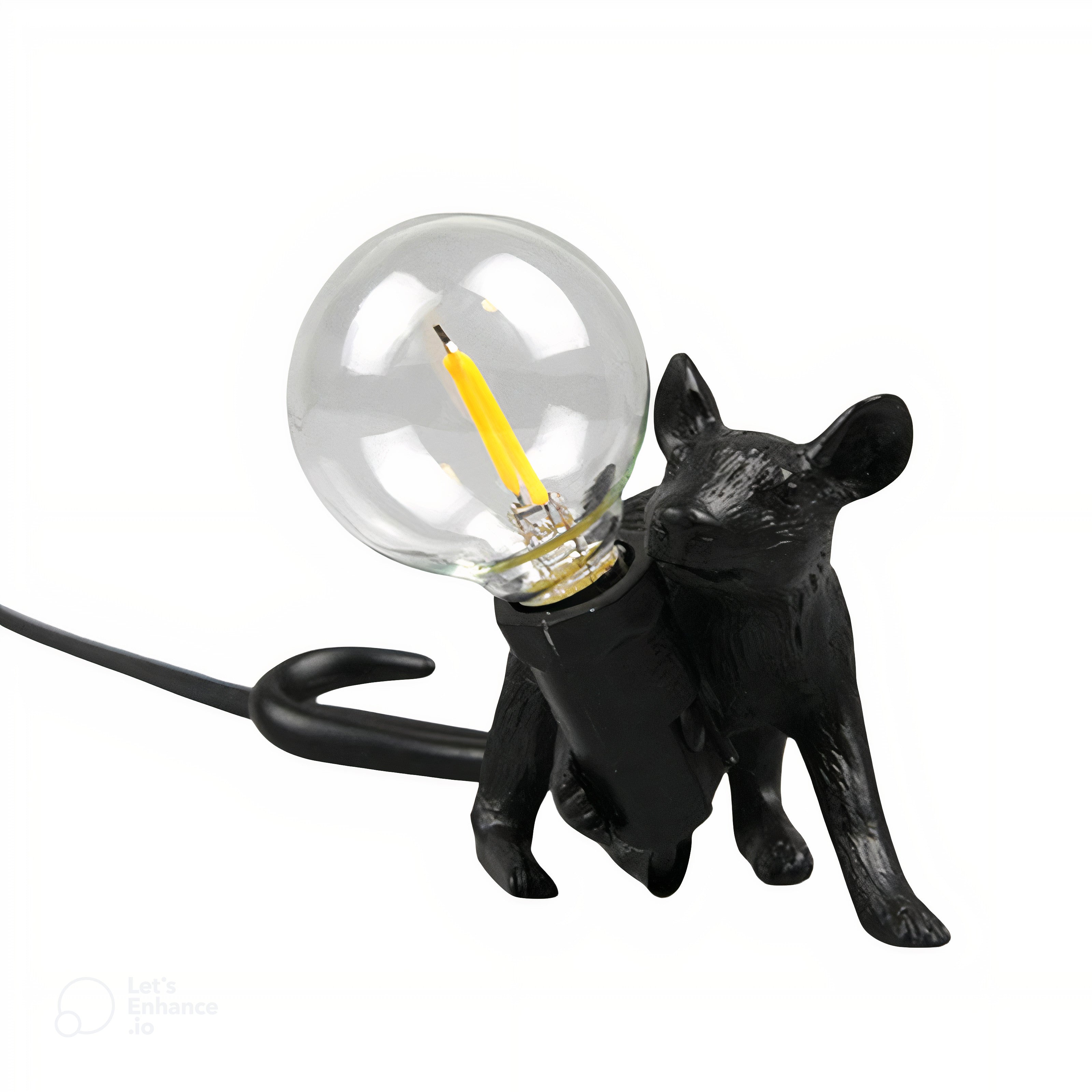 MouseCharm - Verspieltes Art Deco Nachtlicht mit Maus Sockel
