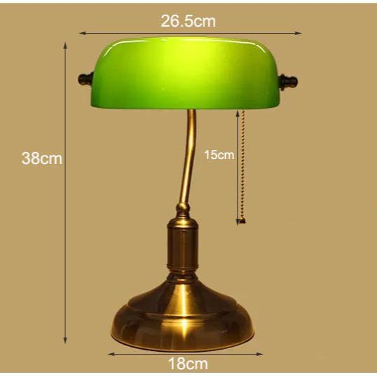 EuroLuxe Glas-Tischlampe – Elegantes Design Klarer Glasschirm Wohnzimmer