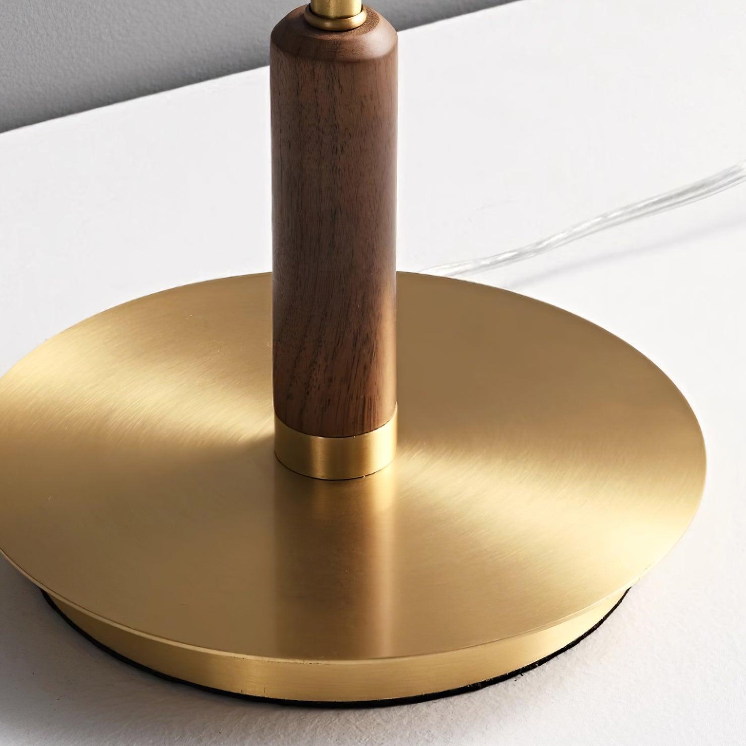 LumoRaldo Tischlampe Modern LED Gold Schwarz für Wohnzimmer
