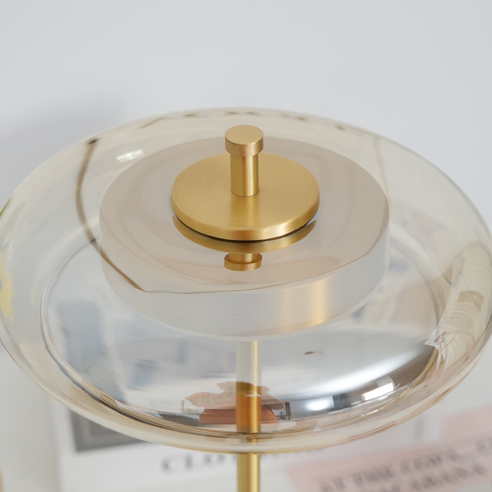 LumoRaldo Tischlampe Modern LED Gold Schwarz für Wohnzimmer