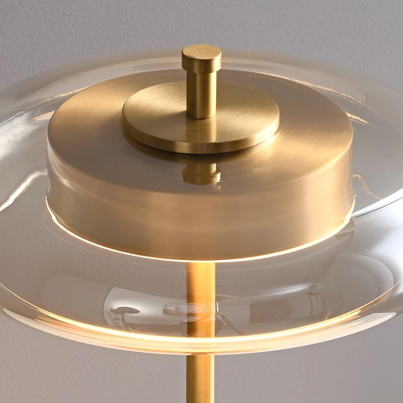 LumoRaldo Tischlampe Modern LED Gold Schwarz für Wohnzimmer