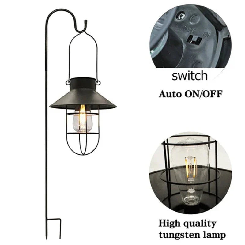 SonnenErbe Retro Solar Gartenlaterne LED Bronze für Terrasse
