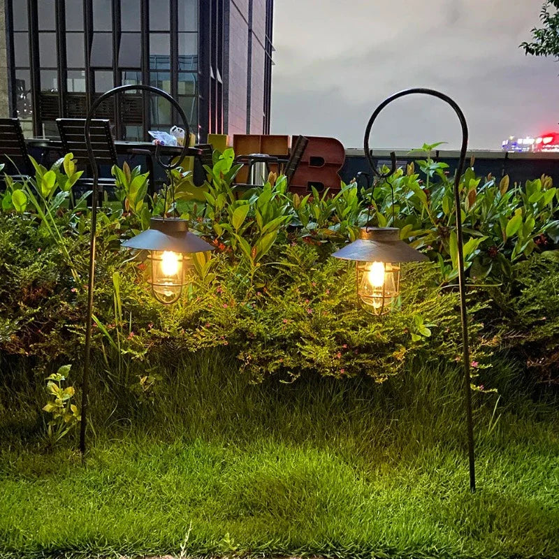 SonnenErbe Retro Solar Gartenlaterne LED Bronze für Terrasse