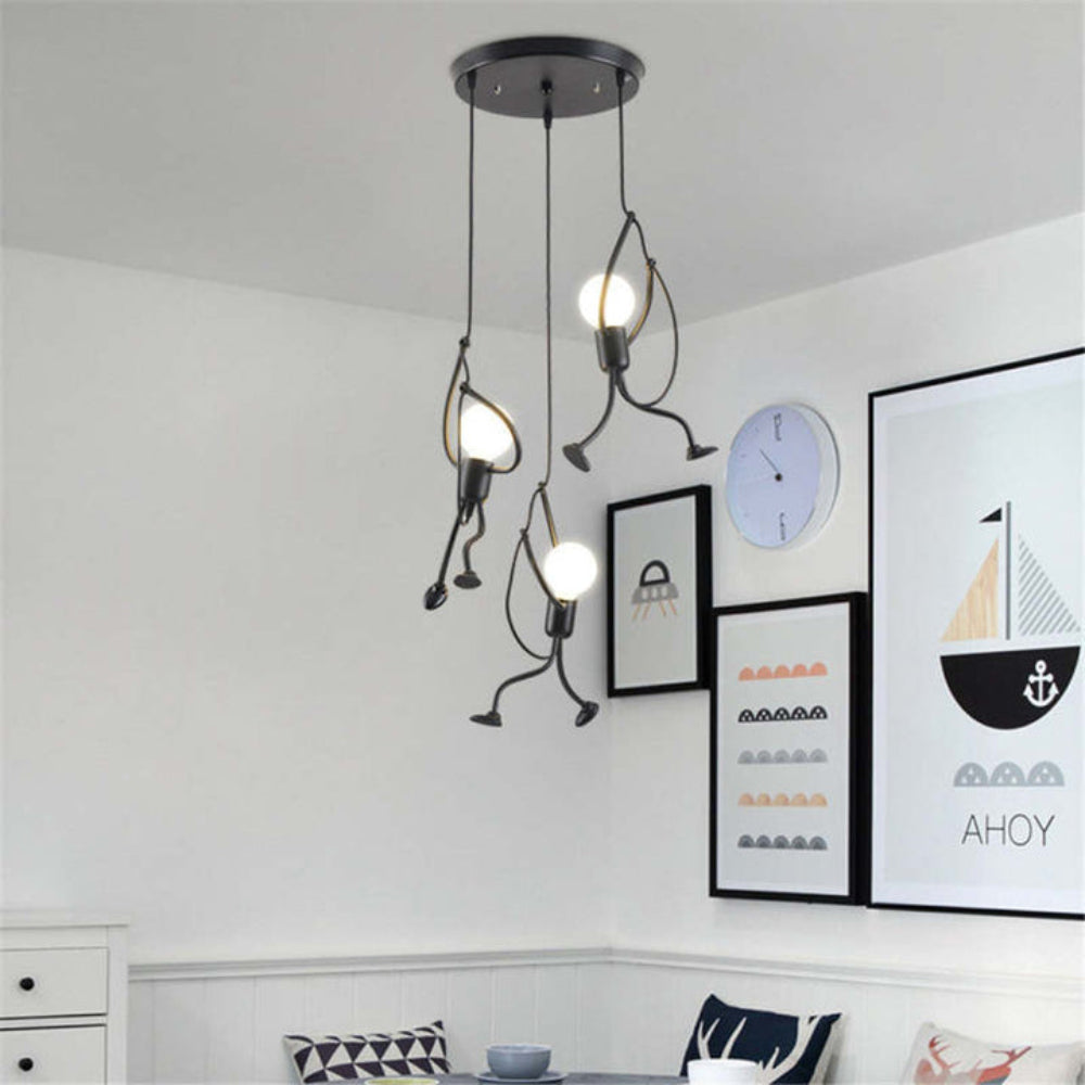 LightBuddy – Retro Deckenleuchte Vintage-Stil Metall Braun fürs Wohnzimmer