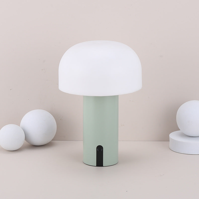 EuroPilz Tischlampe – Pilzform, Europäischer Stil, Weiß, für Wohnzimmer
