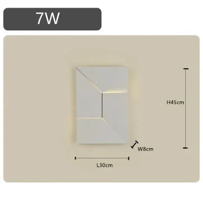 BrillEdge LED-Wandleuchte – Modernes Design & Warmes Licht für Flur & Schlafzimmer