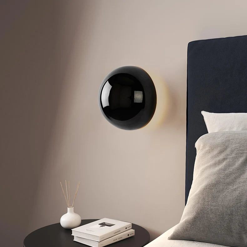 EisenGlanze Wandleuchte – Mittelalter Stil, LED, Schwarz, Für Terrasse