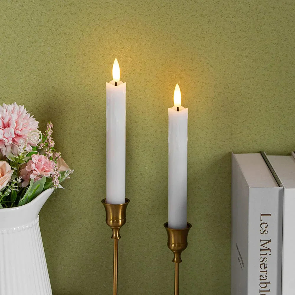 Flammenlicht – Elegante 3D-LED-Kerzen Flammenlos Warmweiß Terrasse