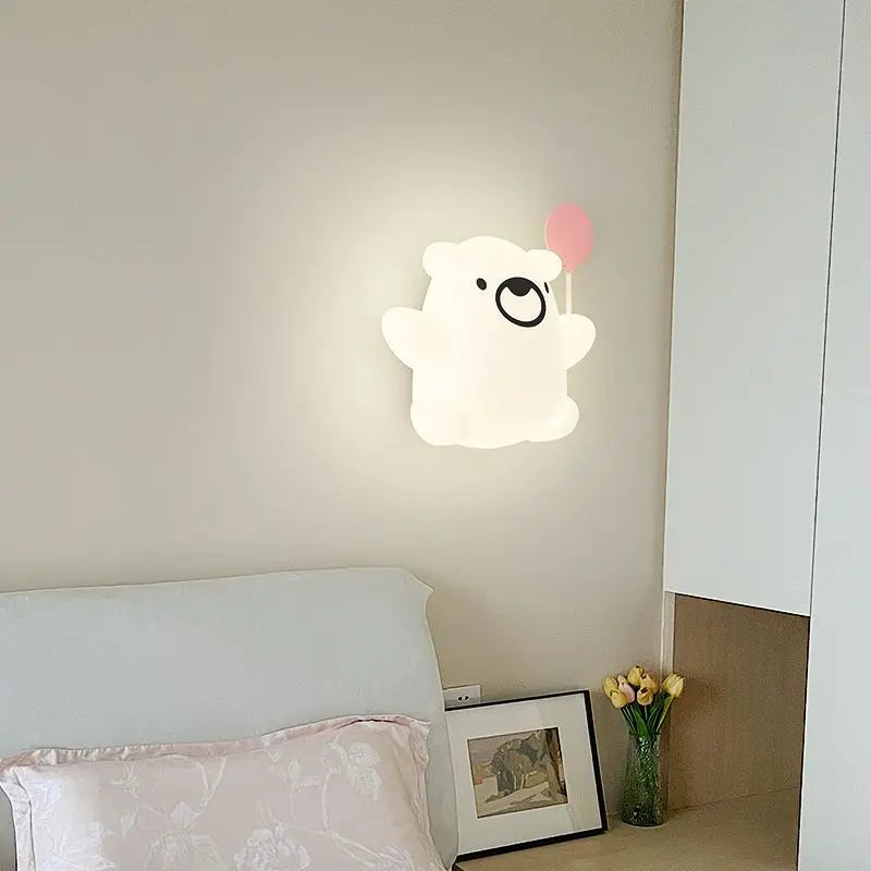 KiddoCartoon LED-Bettlampe - einstellbare Farben und Fernbedienung