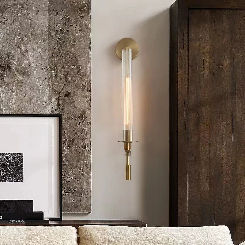 GleamGold LED-Wandleuchte - Stilvolles Retro-Gold-Finish