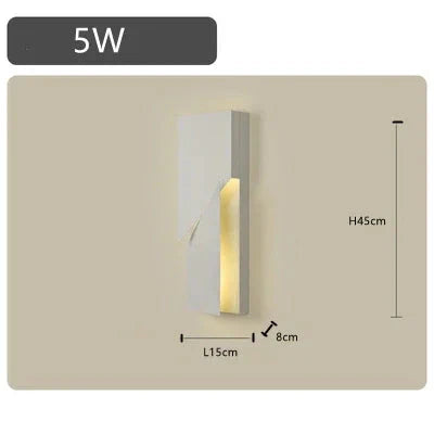BrillEdge LED-Wandleuchte – Modernes Design & Warmes Licht für Flur & Schlafzimmer