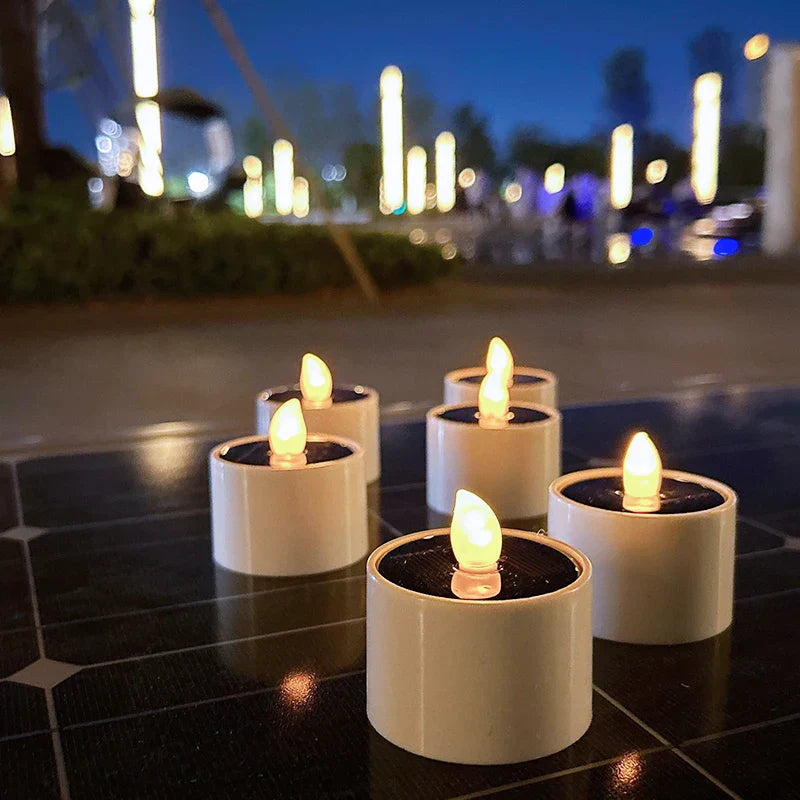 SolarGlanz – Ambient Solar-Kerzen warmweiß Garten & Terrasse