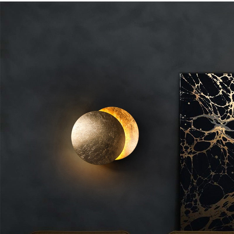 Soluno Wandleuchte – Solar, Eclipse-Design, Schwarz, Für Garten
