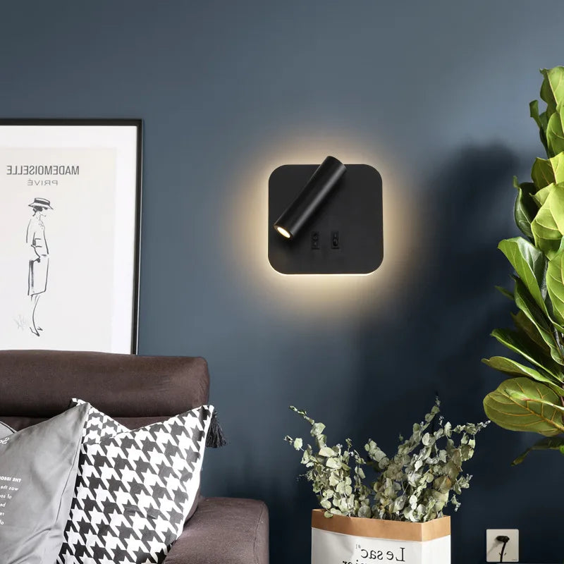 FlexiVibe LED-Wandleuchte mit verstellbarem Winkel