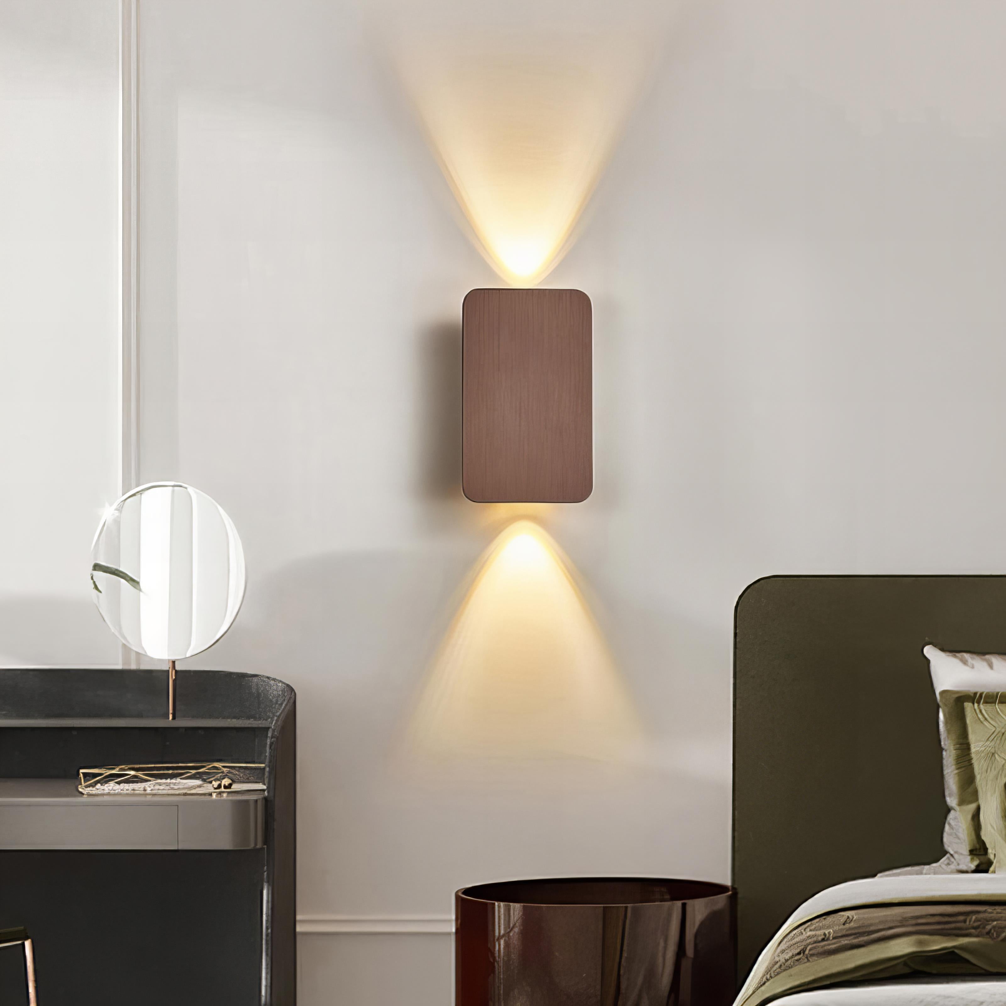 KodaLux – Moderne rechteckige LED-Wandleuchte Schwarz Terrasse