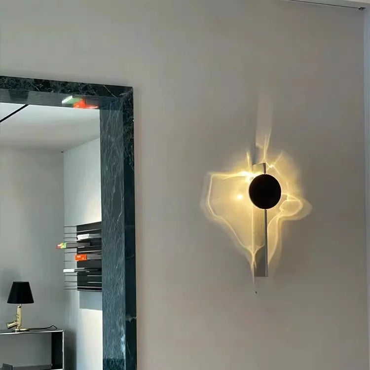 GlintFlow – Moderne drehbare Wandleuchte