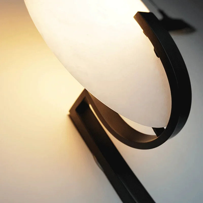 GlowVera LED-Wandleuchte aus Marmor – Modern & Elegant für Wohnzimmer