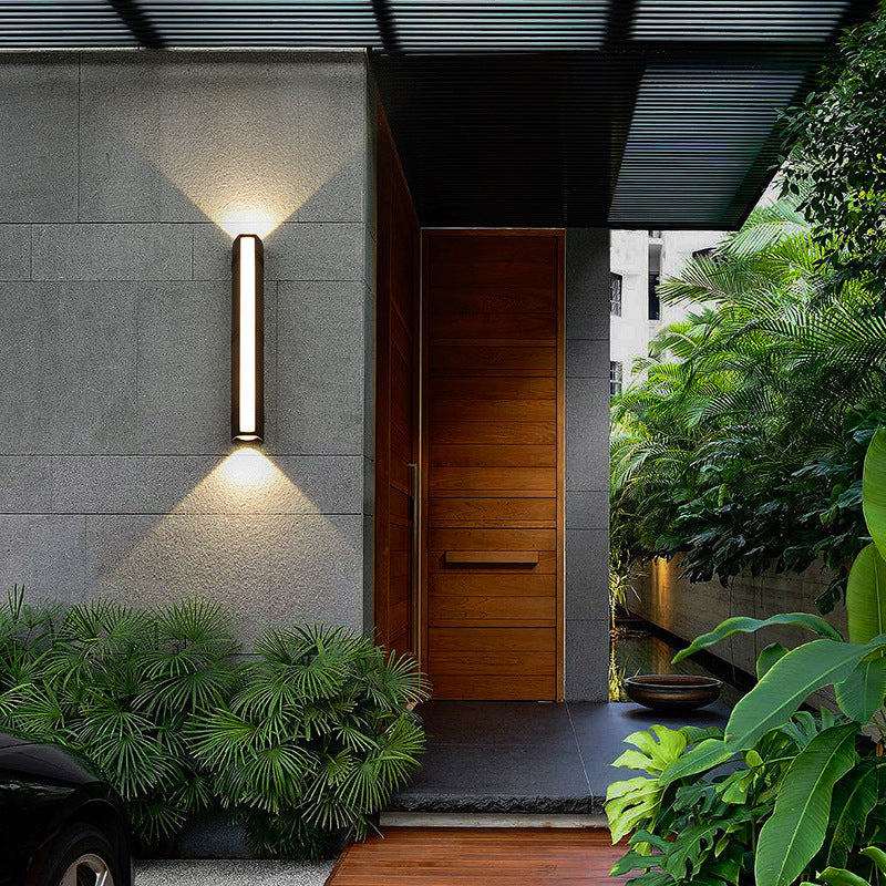 LumoShine Außenwandleuchte Modern LED Wasserdicht Schwarz Terrasse