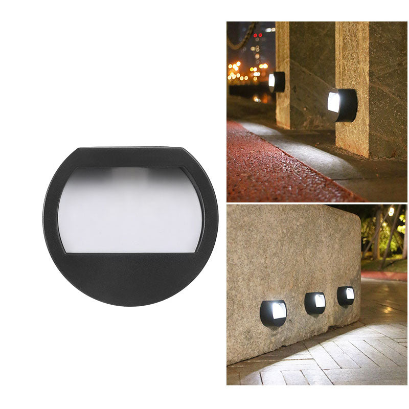 StepGlow Solar-Treppenlicht Rund/Quadrat IP65 für Garten