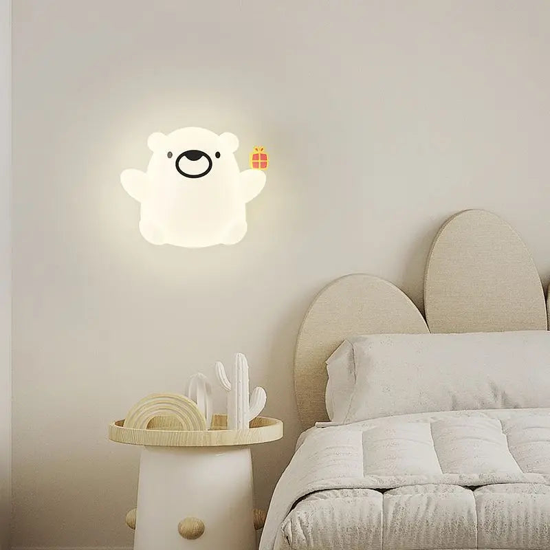 KiddoCartoon LED-Bettlampe - einstellbare Farben und Fernbedienung