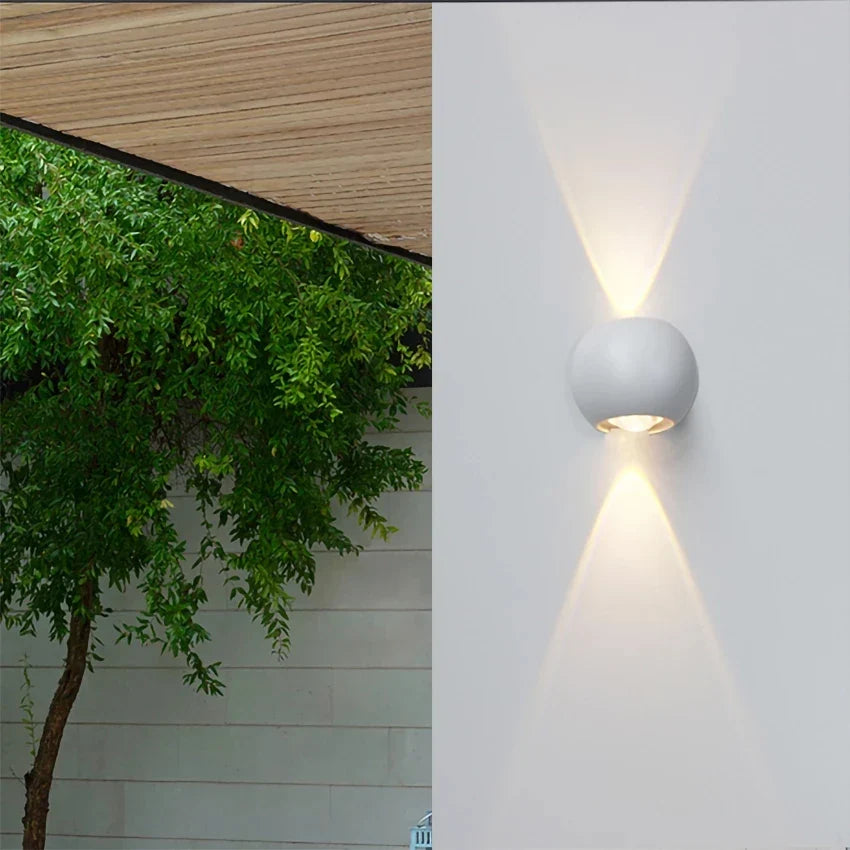 SolarBlaze - Energieeffiziente 6W Solarlampe zur Wandmontage - Wasserdicht für den Außenbereich