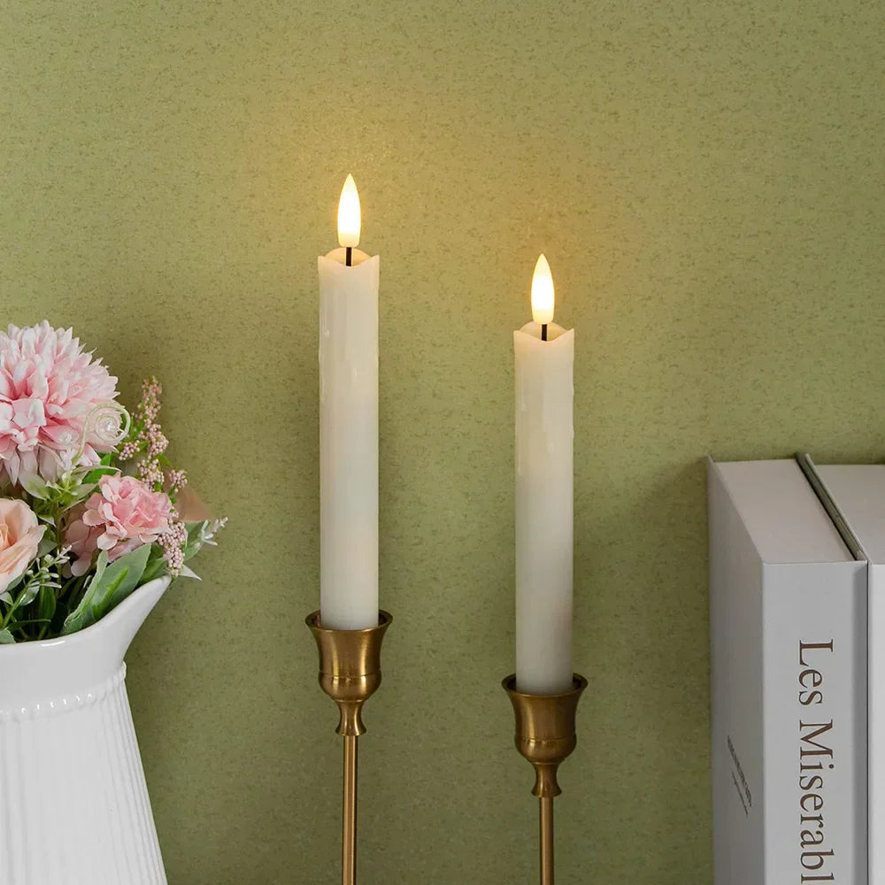 Flammenlicht – Elegante 3D-LED-Kerzen Flammenlos Warmweiß Terrasse