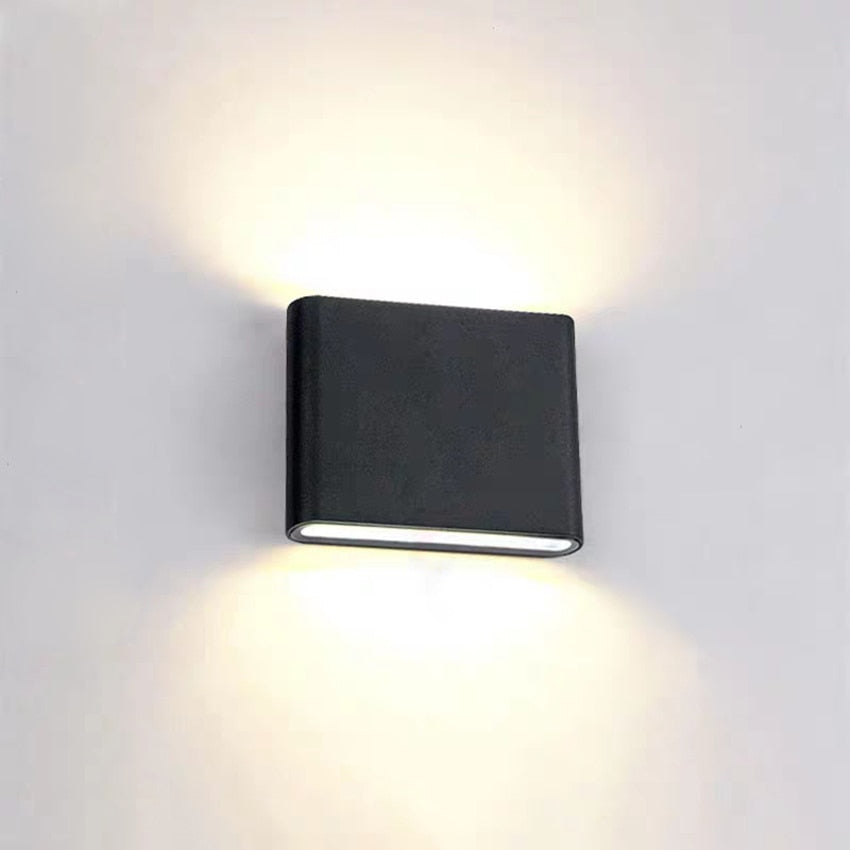 LumoUpDown Außenwandleuchte Modern LED Wasserdicht Schwarz für Terrass