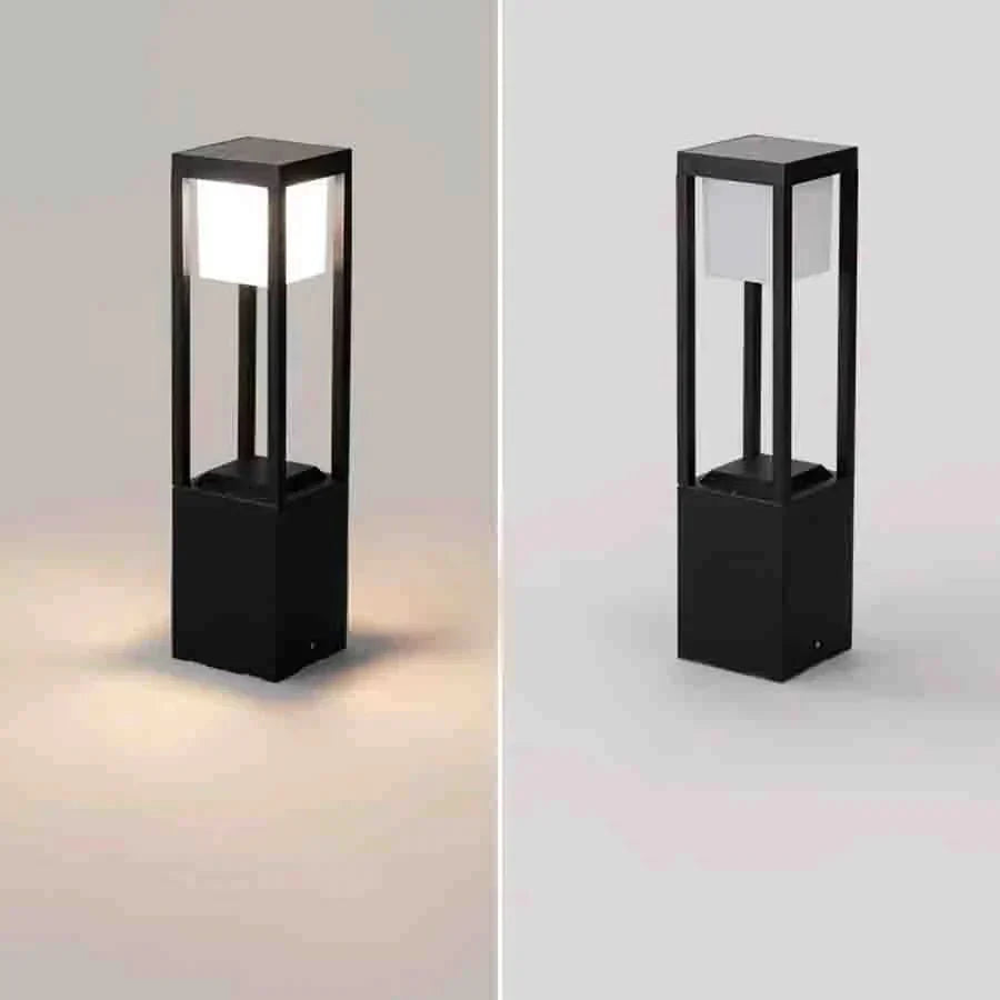 LumoWürfel Solarleuchte 60 cm – Modern, RGB, für Garten & Terrasse