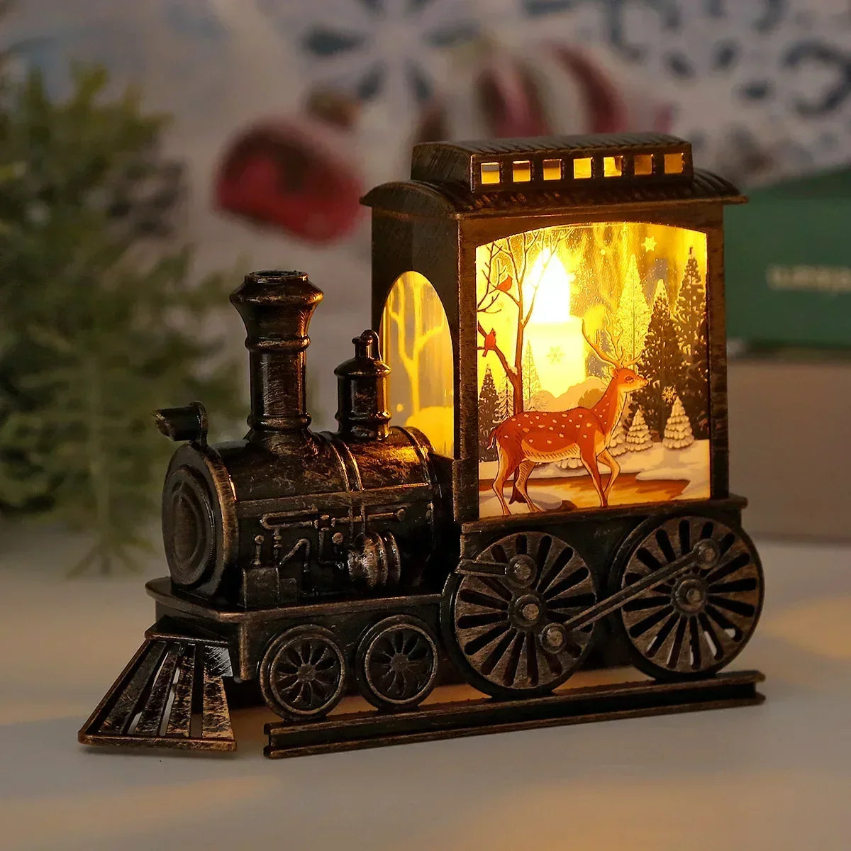 VintageGlow – Retro Laternen-Nachtlampe mit warmem Licht für Terrasse